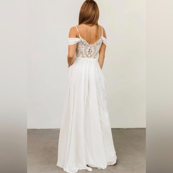 Baltic Born Bianca white lace maxi dress - Picture 3 of 6